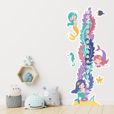 CHILDREN'S VINYL MEASURER - MERMAIDS